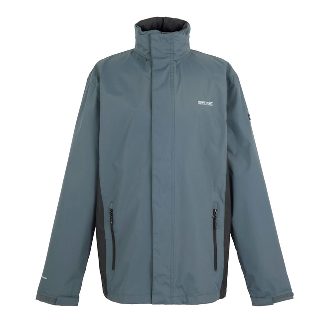 Stormy Weather-Ash - Front - Regatta Great Outdoors Mens Outdoor Classic Matt Hooded Waterproof Jacket