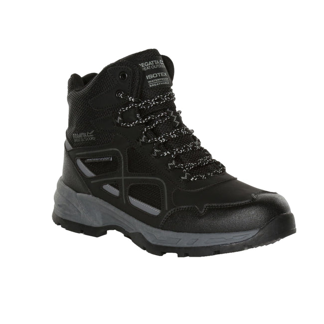 Black-Granite - Front - Regatta Mens Vendeavour Walking Boots