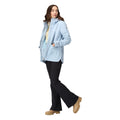 Soft Denim-Light Vanilla - Side - Regatta Womens-Ladies Broadia Waterproof Jacket