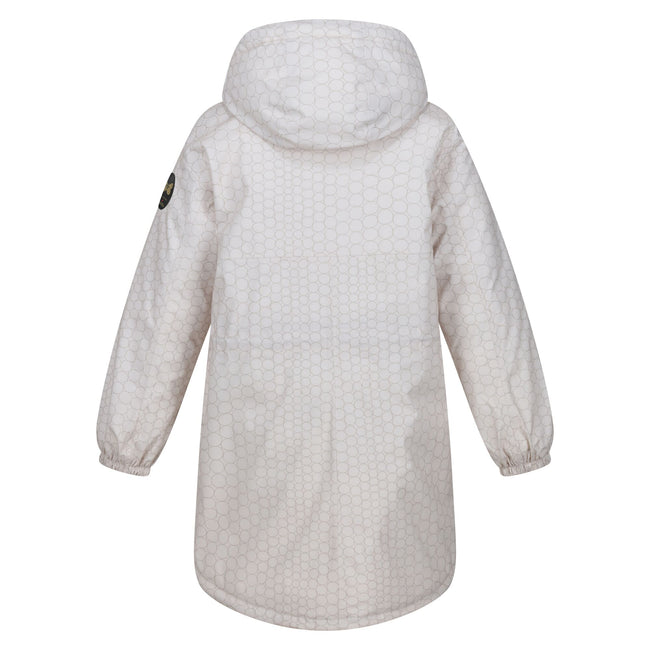 Beige-Black - Back - Regatta Womens-Ladies Christian Lacroix Cailar Pearl Longline Waterproof Jacket
