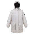 Beige-Black - Front - Regatta Womens-Ladies Christian Lacroix Cailar Pearl Longline Waterproof Jacket