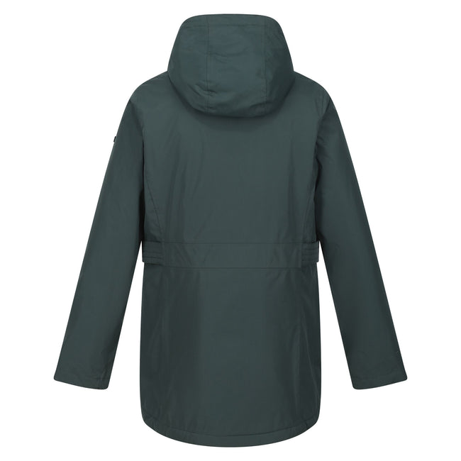 Darkest Spruce - Back - Regatta Womens-Ladies Brenlyn Zebra Print Waterproof Jacket
