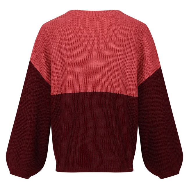 Mineral Red-Cabernet - Back - Regatta Womens-Ladies Kamaria Knitted Jumper