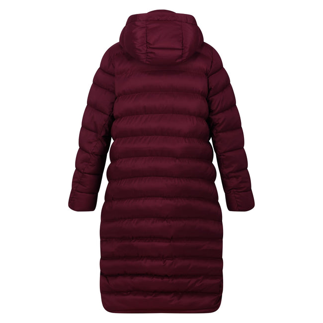 Burgundy-Mineral Red - Back - Regatta Womens-Ladies Elender Baffled Hooded Jacket