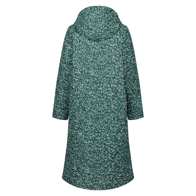 Berry Bubble Black - Back - Regatta Womens-Ladies Orla Berry Bubble Hooded Longline Padded Jacket
