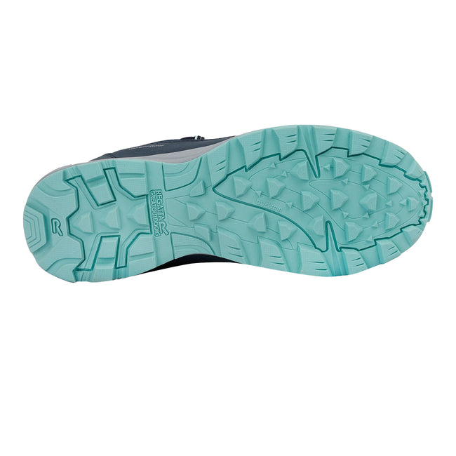 Navy-Ocean Wave - Close up - Regatta Womens-Ladies Lady Samaris Lite Low II Walking Shoes