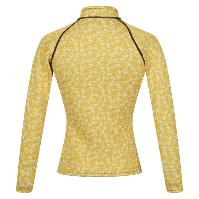 Yellow - Back - Regatta Womens-Ladies Orla Kiely Parsley Scuba Top