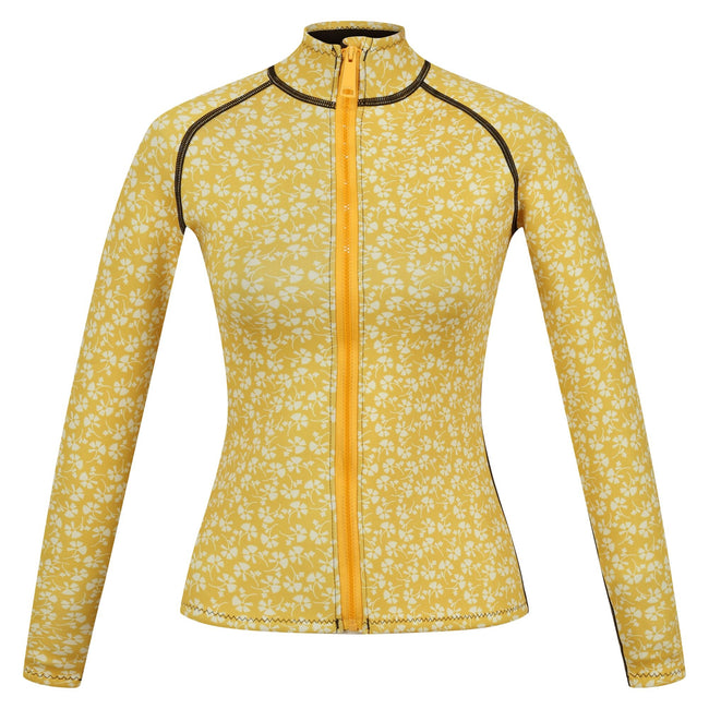 Yellow - Front - Regatta Womens-Ladies Orla Kiely Parsley Scuba Top