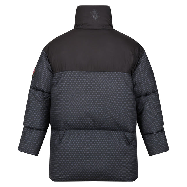 Black - Back - Regatta Mens Christian Lacroix Barbegal Printed Padded Jacket