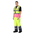 Fluro Yellow-Pink - Lifestyle - Regatta Mens Pro Two Tone Hi-Vis Vest