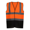 Fluro Orange-Black - Front - Regatta Mens Pro Two Tone Hi-Vis Vest