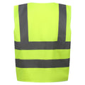 Fluro Yellow - Back - Regatta Professional Childrens-Kids Hi-Vis Vest