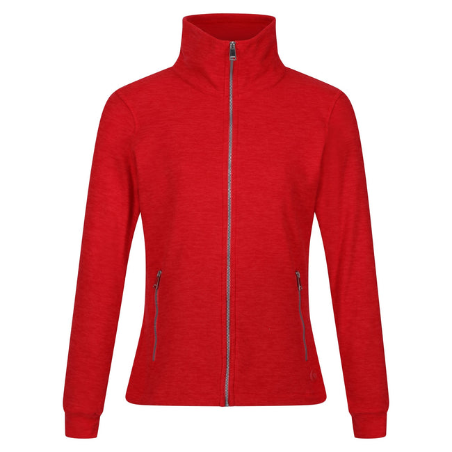Miami Red - Front - Regatta Womens-Ladies Azaelia Marl Full Zip Fleece Jacket