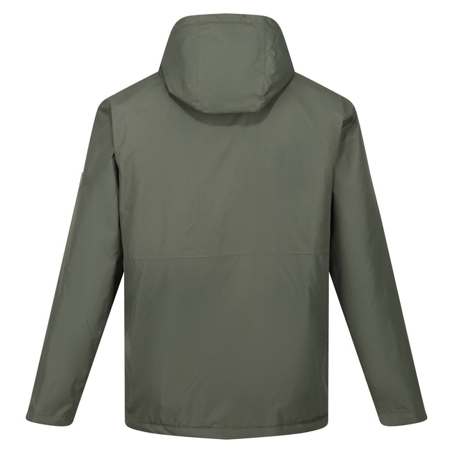 Dark Khaki - Back - Regatta Mens Sterlings IV Waterproof Jacket