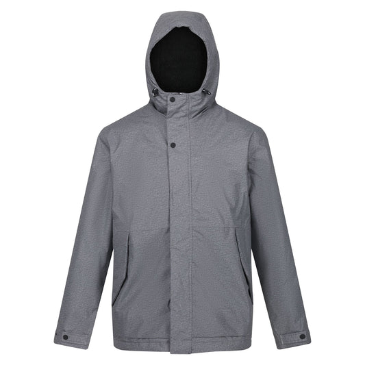 Storm Grey Marl - Front - Regatta Mens Sterlings IV Waterproof Jacket