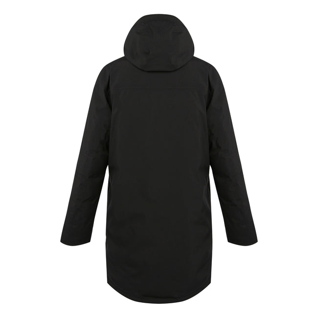 Black - Back - Regatta Mens Christian Lacroix Padded Long Waterproof Jacket