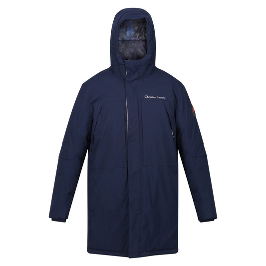 Navy - Front - Regatta Mens Christian Lacroix Padded Long Waterproof Jacket