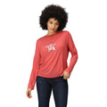 Mineral Red - Side - Regatta Womens-Ladies Carlene Long-Sleeved T-Shirt