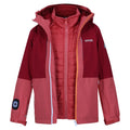 Mineral Red-Rumba Red - Front - Regatta Childrens-Kids Hydrate VIII 3 In 1 Waterproof Jacket
