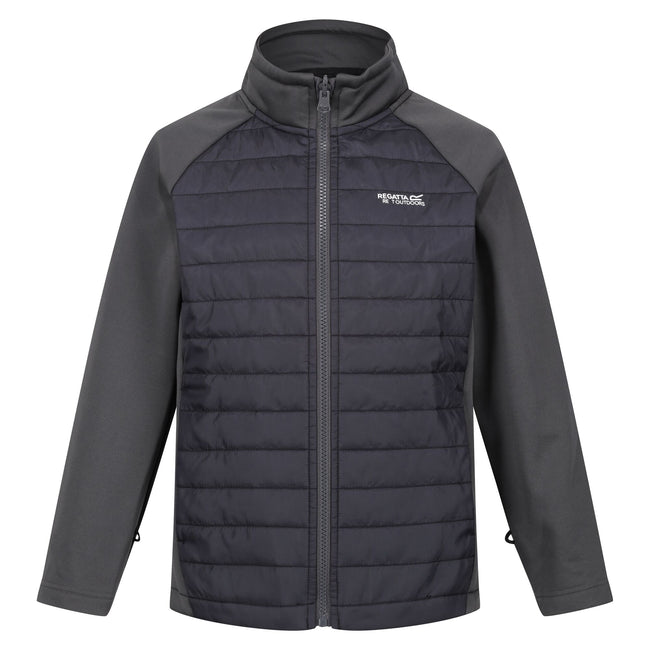 California Yellow-Seal Grey - Side - Regatta Childrens-Kids Hydrate VIII 3 In 1 Waterproof Jacket