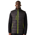 Black-Lime Green - Side - Regatta Professional Mens Thermal Body Warmer