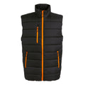 Black-Orange Pop - Front - Regatta Professional Mens Thermal Body Warmer