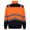 Orange-Navy - Back - Regatta Professional Mens Quarter Zip Hi-Vis Vest
