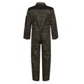 Green-Black - Back - Regatta Professional Childrens-Kids Camouflage Jumpsuit