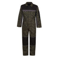 Green-Black - Front - Regatta Childrens-Kids Camouflage Jumpsuit