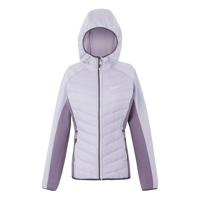 Lilac Thistle-Purple Sage - Front - Regatta Womens-Ladies Andreson VIII Hybrid Jacket