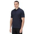 Navy - Side - Regatta Mens Pro Moisture Wicking Polo Shirt