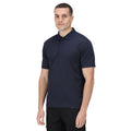 Navy - Side - Regatta Professional Mens Moisture Wicking Polo Shirt