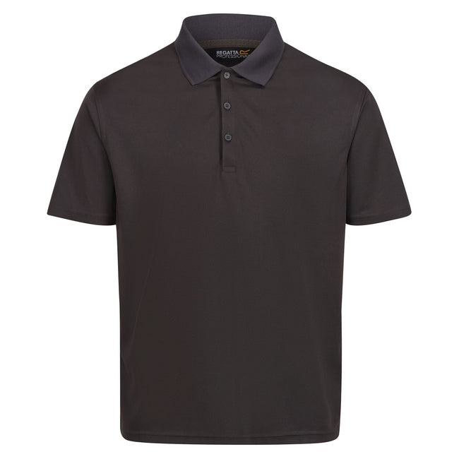 Seal Grey - Front - Regatta Professional Mens Moisture Wicking Polo Shirt