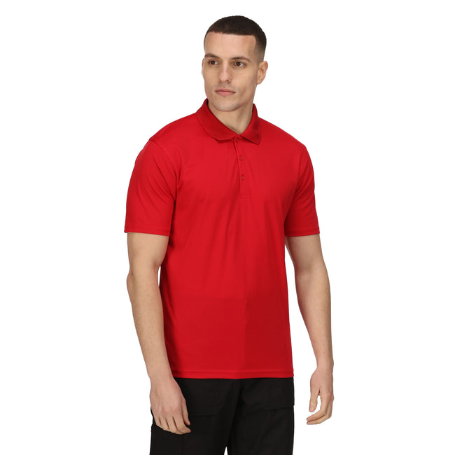 Classic Red - Side - Regatta Professional Mens Moisture Wicking Polo Shirt