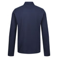 Navy - Back - Regatta Professional Mens Long-Sleeved Polo Shirt