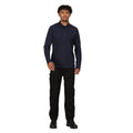 Navy - Lifestyle - Regatta Professional Mens Long-Sleeved Polo Shirt