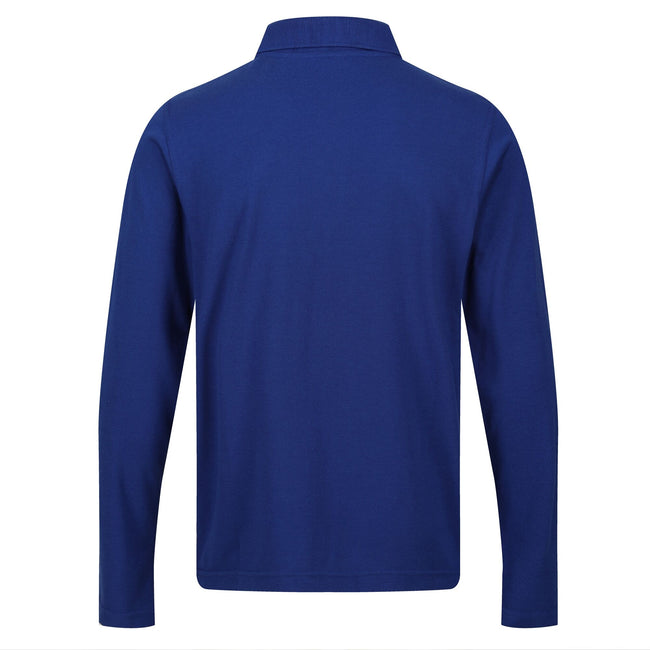 New Royal - Back - Regatta Professional Mens Long-Sleeved Polo Shirt