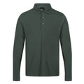 Dark Green - Front - Regatta Professional Mens Long-Sleeved Polo Shirt