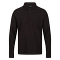 Black - Front - Regatta Mens Pro Long-Sleeved Polo Shirt