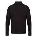 Black - Front - Regatta Professional Mens Long-Sleeved Polo Shirt