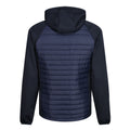 Navy-Seal Grey - Back - Regatta Mens Navigate Quilted Hybrid Jacket