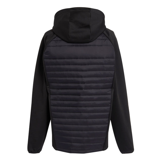 Black-Lime Green - Back - Regatta Mens Navigate Quilted Hybrid Jacket