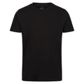 Black - Front - Regatta Professional Mens Cotton Soft Touch T-Shirt