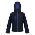 Navy-New Royal - Front - Regatta Professional Childrens-Kids 3 Layer Soft Shell Jacket
