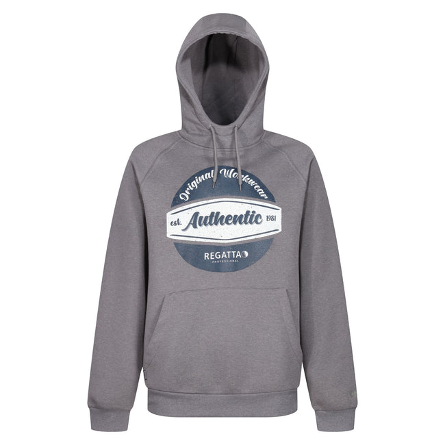 Rock Grey Marl - Front - Regatta Professional Mens Hoodie
