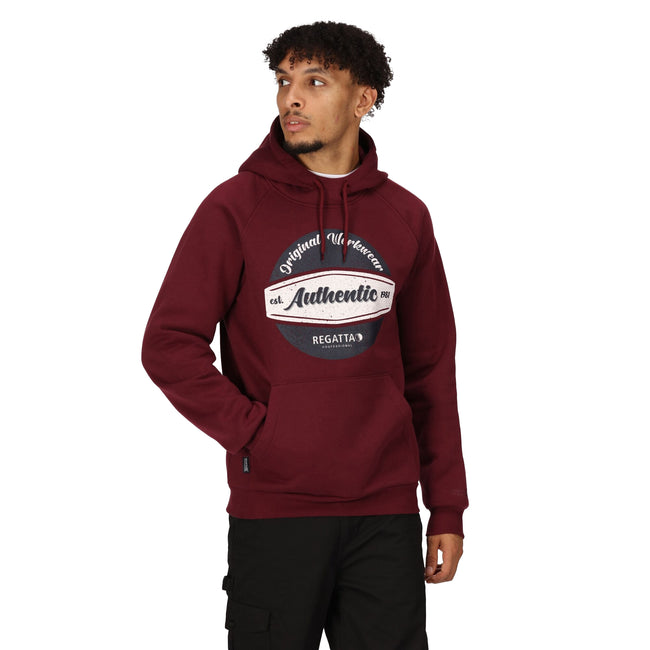 Burgundy - Side - Regatta Professional Mens Hoodie