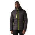 Black-Lime Green - Side - Regatta Professional Mens Thermal Padded Jacket