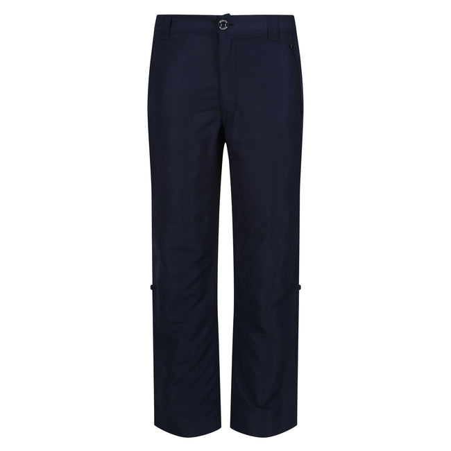 Navy - Front - Regatta Childrens-Kids Sorcer VI Hiking Trousers