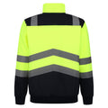 Yellow-Navy - Back - Regatta Professional Mens Hi-Vis Quarter Zip Top
