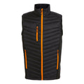 Black-Orange Pop - Front - Regatta Professional Mens Quilted Hybrid Gilet